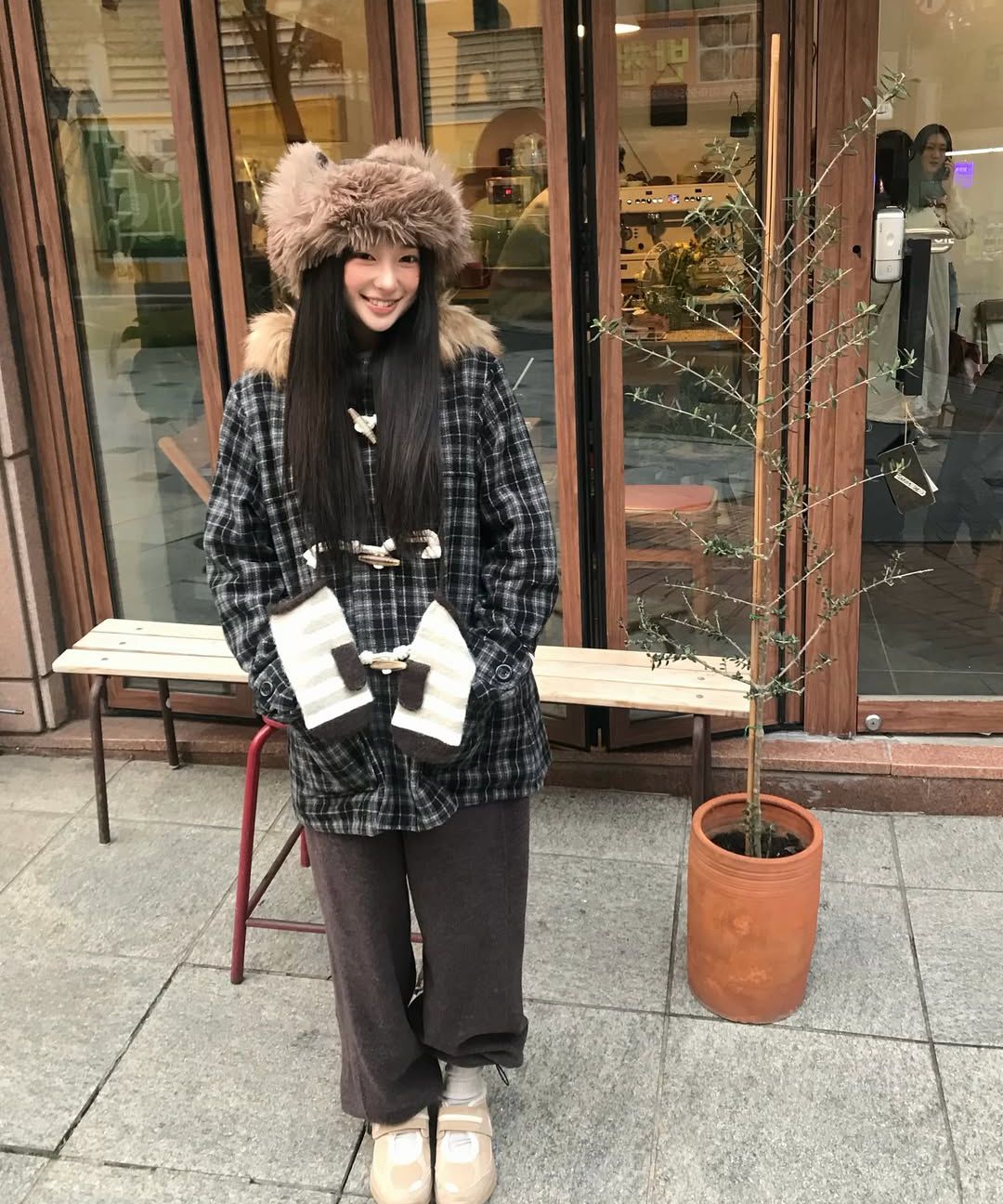 MUSINSA公式 | AEAE BOUCLE FLEECE PANTS [BROWN]