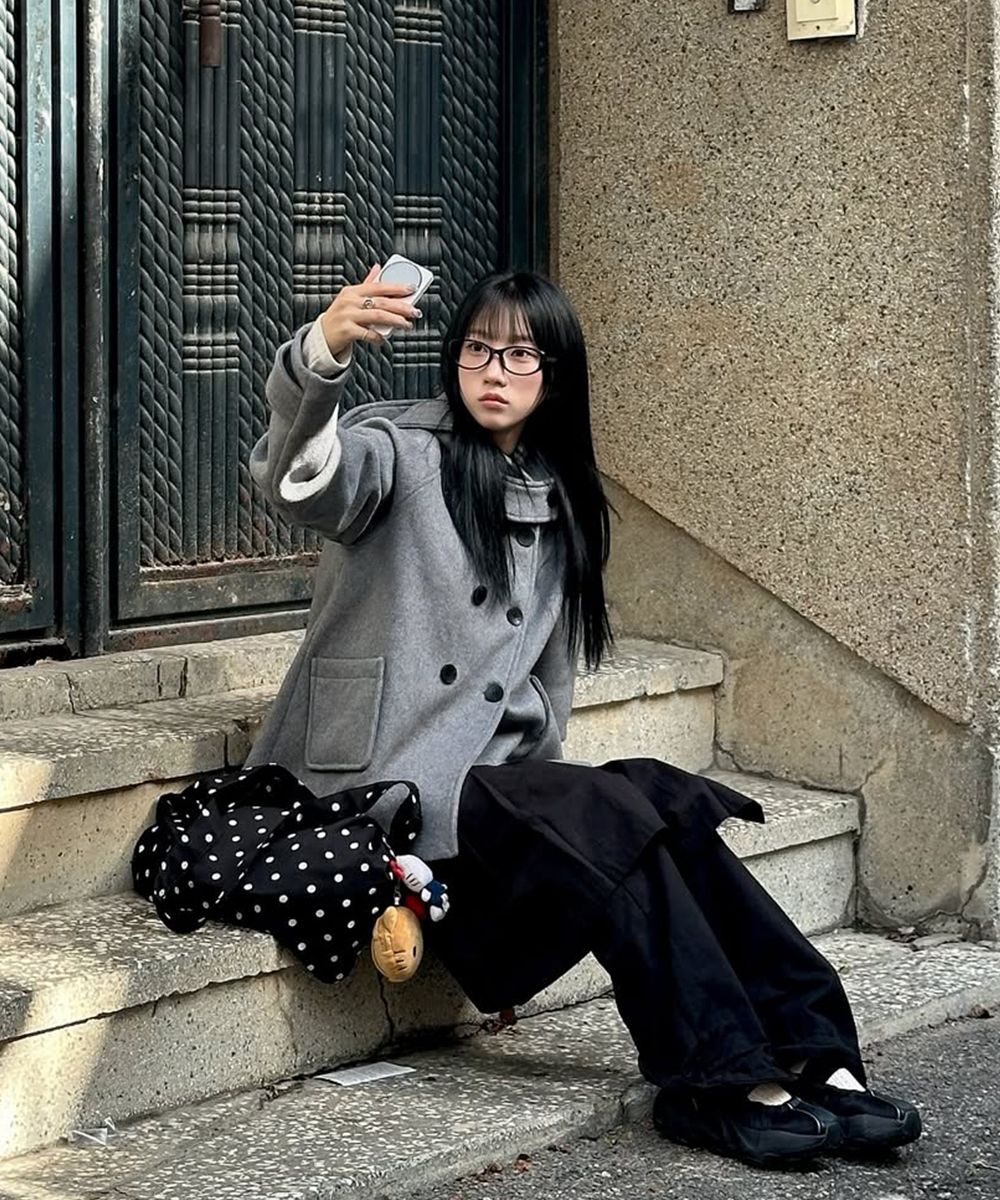 ジャケット・アウター Miseki SEOUL HOODIE DOUBLE BUTTON COAT MUSINSA | MISEKI SEOUL Hoodie double button coat GREY