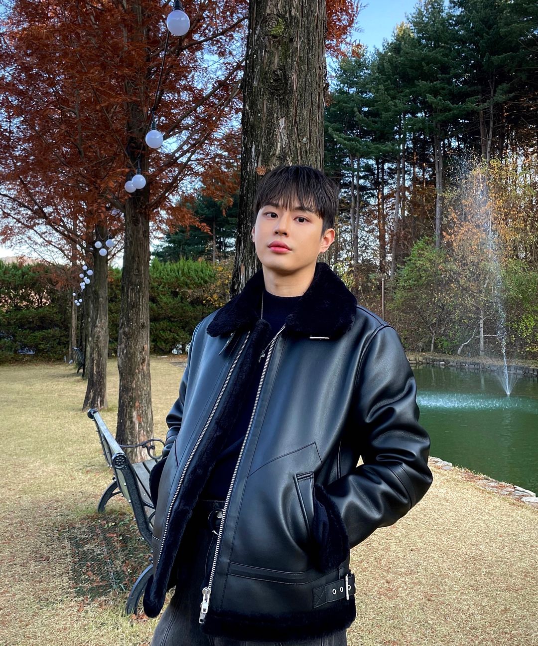 ジャケット・アウター DOFFJASON Solid Suede Mouton Jacket ソリッドトーンフリージャケット（白黒）（ムートンコート