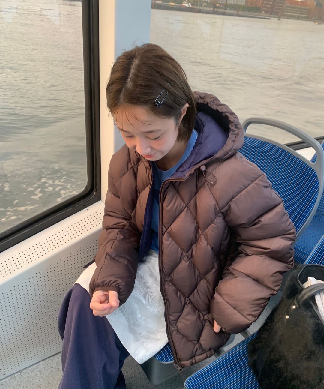 오헤시오(OHESHIO) DIAMOND QUILTED DUCK DOWN, LIGHT GRAY - 사이즈