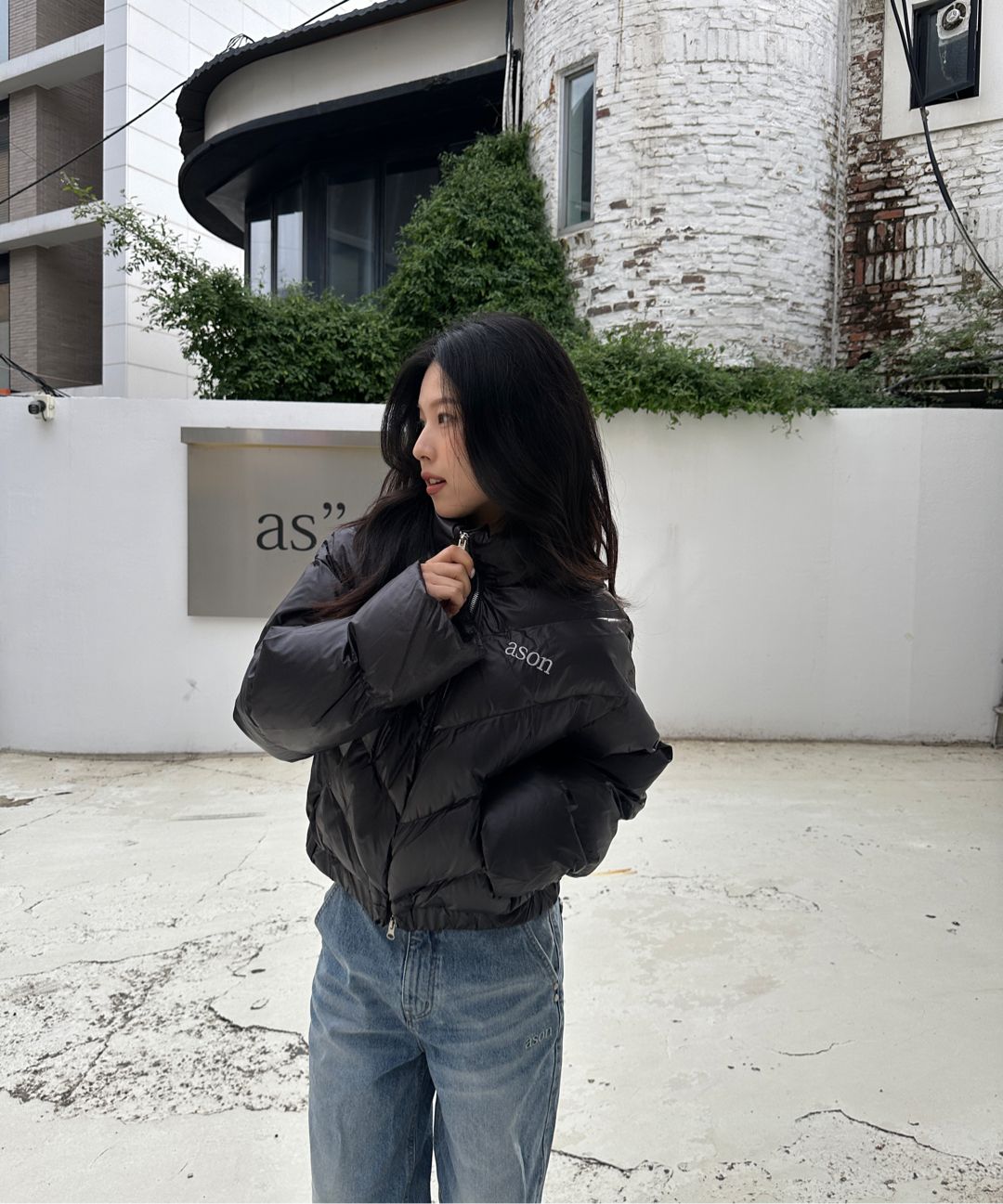 MUSINSA | ASON BETTY PUFFER JACKET / BLACK