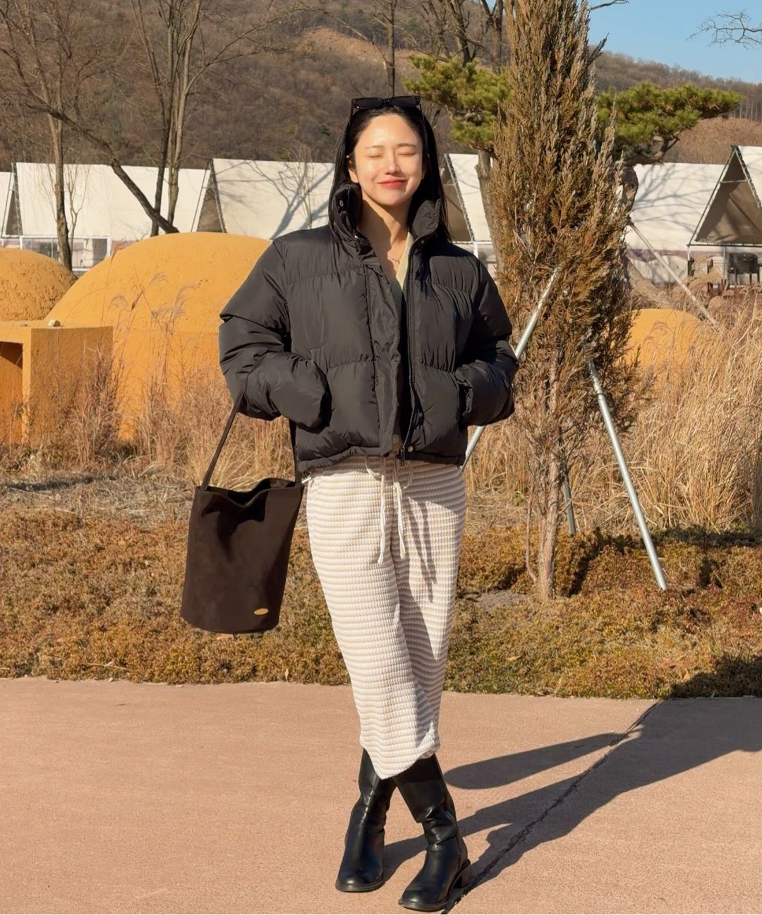 MUSINSA公式 | NICK&NICOLE NICOLE VOLUME PUFFER SHORT PADDING_CREAM