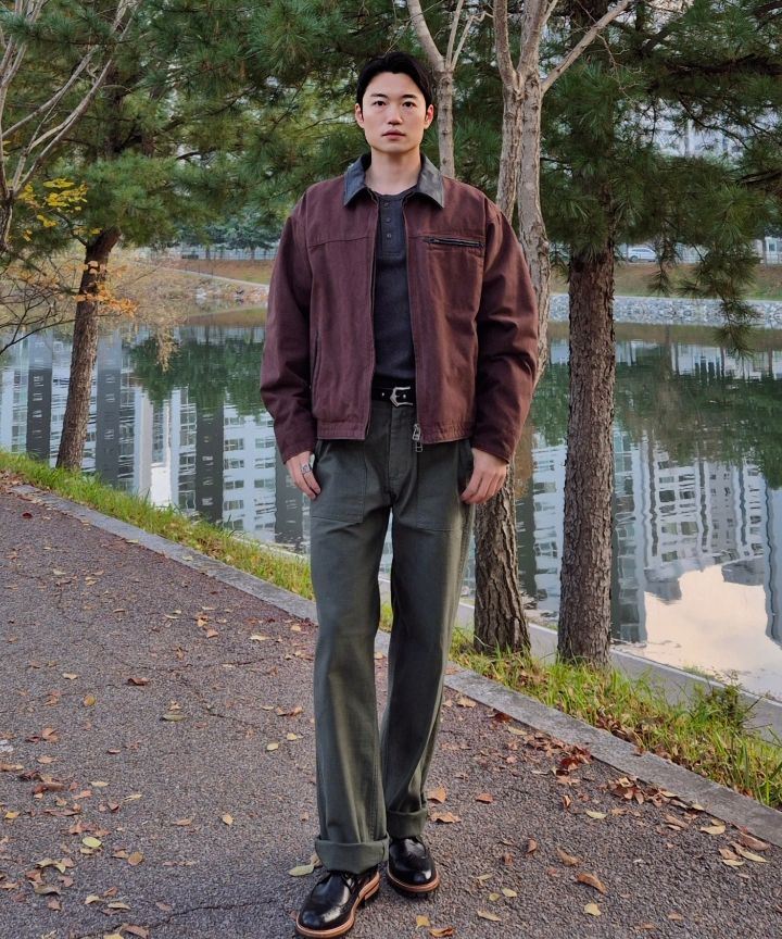 MUSINSA公式 | FRIZMWORKS HEAVY CANVAS DESTROYED WORK JACKET _ BLACK