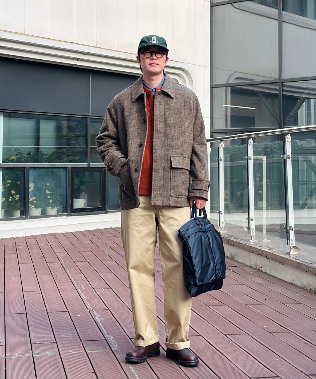 MUSINSA公式 | MUSINSA STANDARD ウールブレンドツイードオーバー