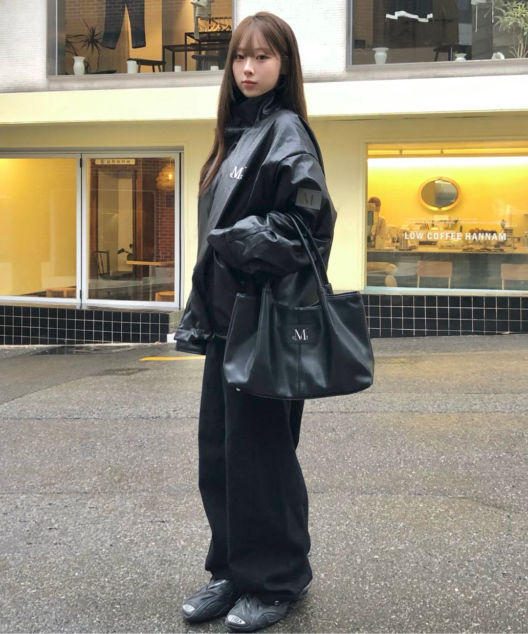 mucent ムセント EPEE MIDDLE STITCH TOTE BAG MUCENT】Epee Middle Stitch Leather Tote Bag (Unisex) (MUCENT