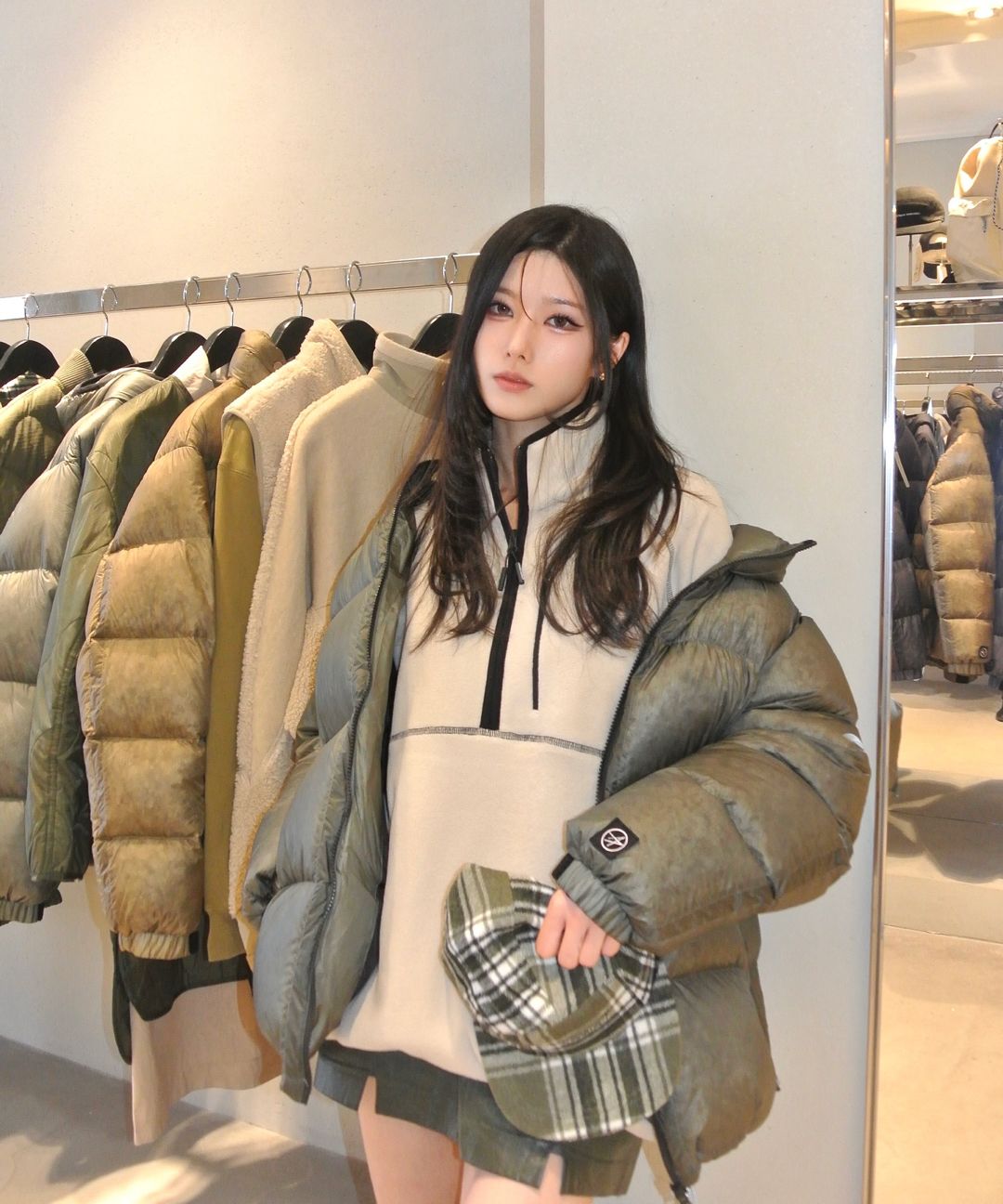 록히드마틴(LOCKHEED MARTIN) STITCH POINT FLEECE HALF ZIP-UP TS (IVORY) - 사이즈 ...