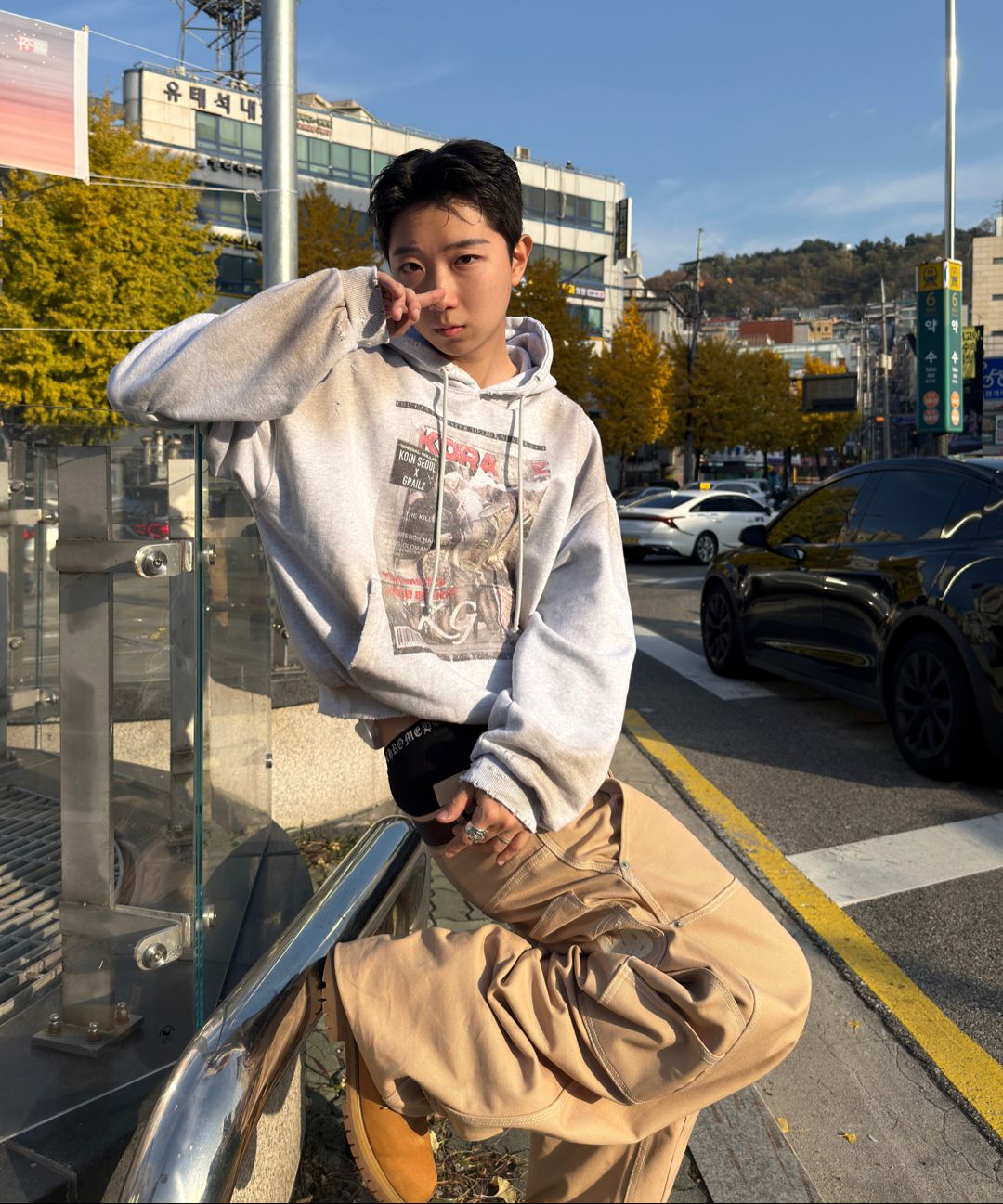 MUSINSA公式 | GRAILZ [GRAILZ x KOIN SEOUL] MAGAZINE DIRTY HOODIE