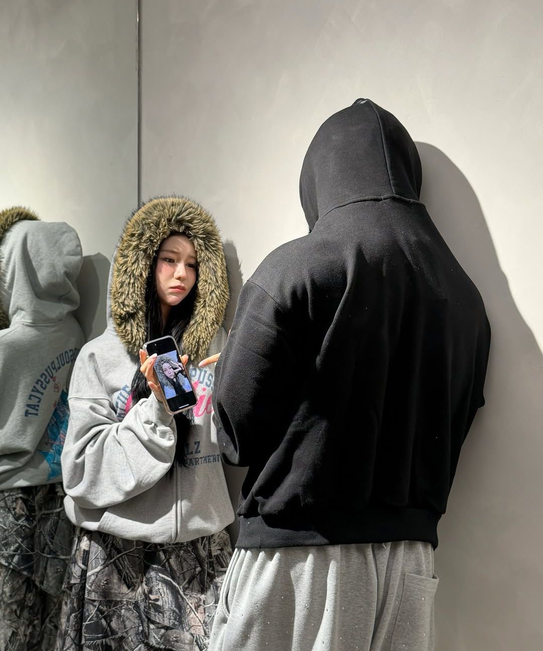 GRAILZ】PARODY FUR ZIP HOODIE GRY M パーカー 【公式通販】