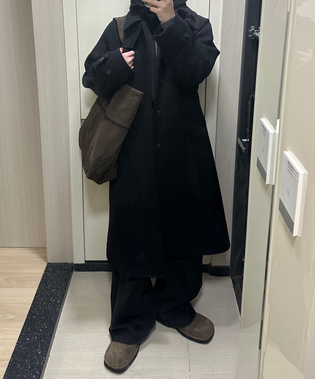 MUSINSA公式 | COOR ベルランディ カシミヤブレンド バルマカンコート