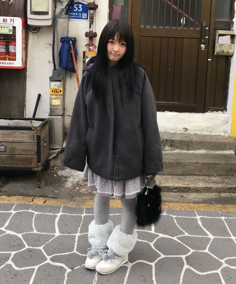 韓国商品/TYPESERVICE Hooded Half Coat 【公式通販】