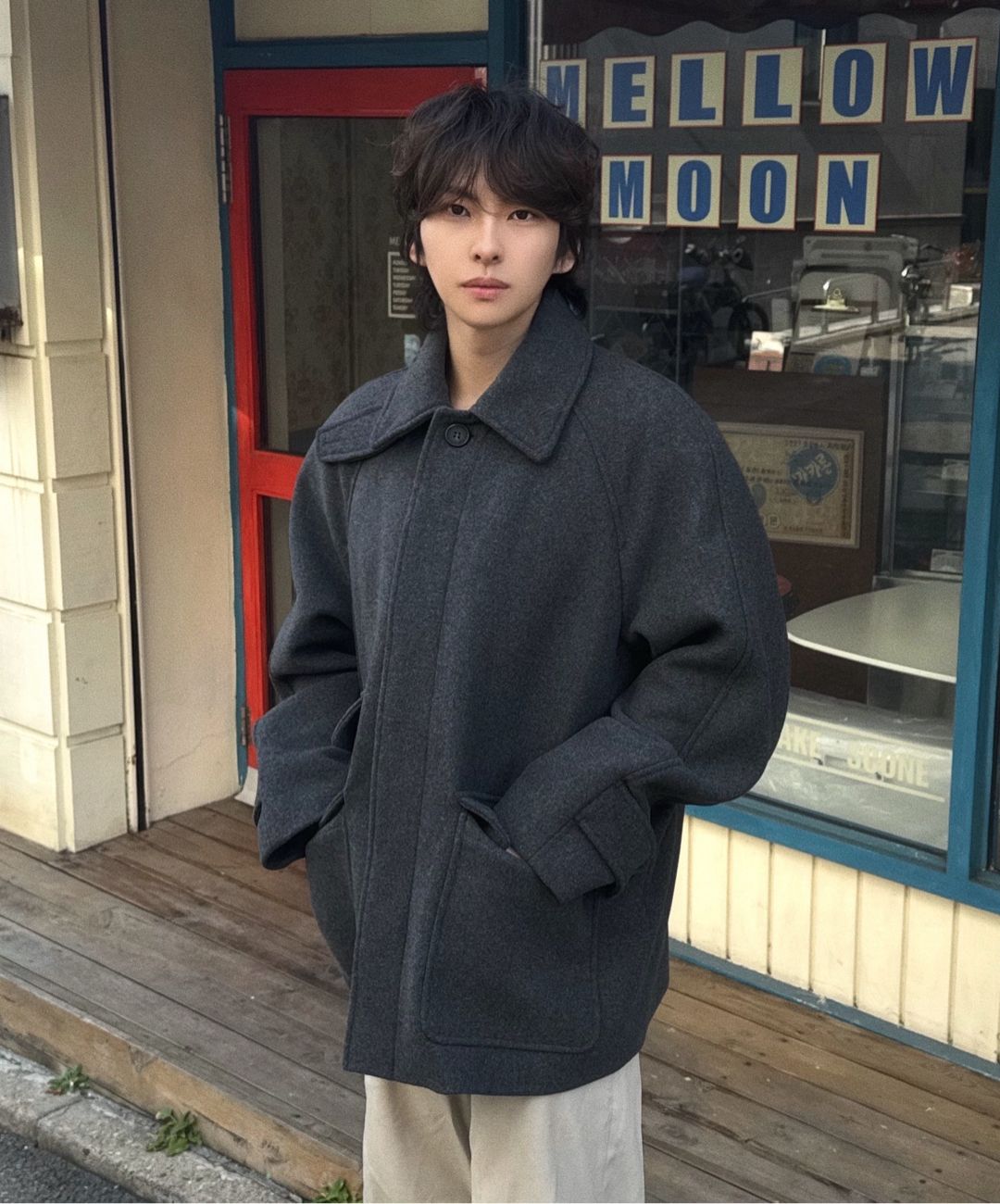 MUSINSA公式 | MINDBRIDGE ドゥグッド_[COUTURE]ウール混合ハーフ