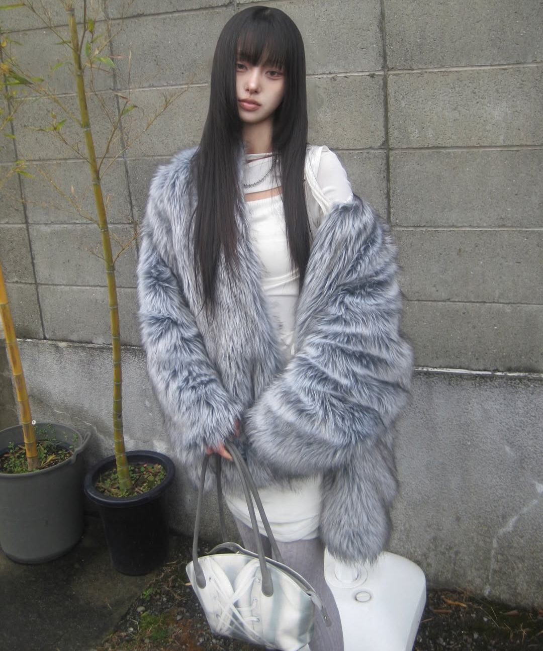 플레어업(FLAREUP) Fur Jacket (FL-046_Gray) - 사이즈 & 후기 | 무신사