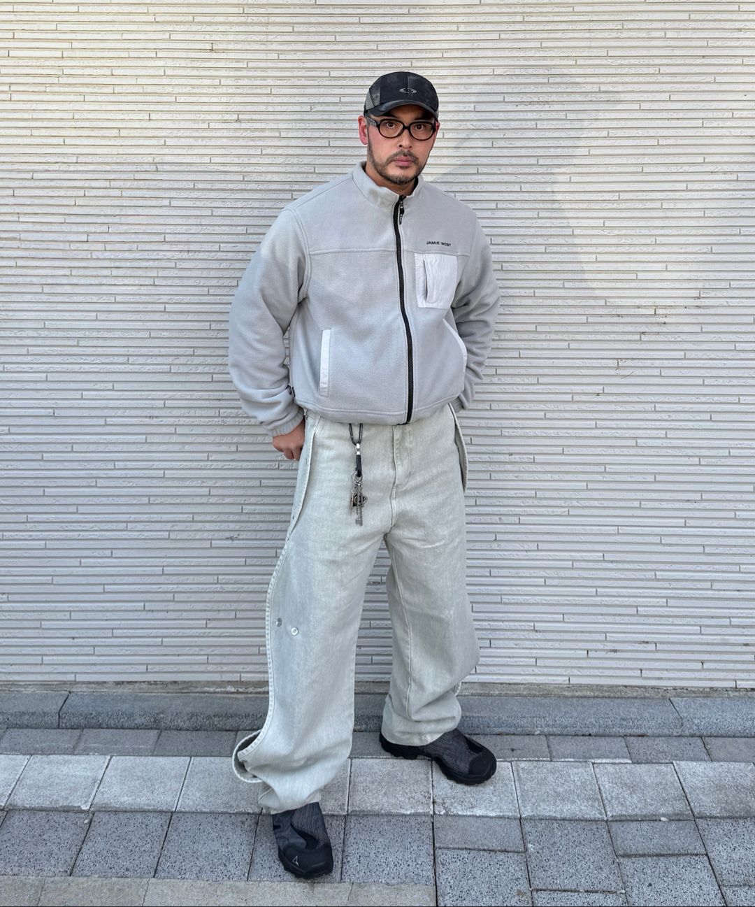 MUSINSA公式 | JAMIE WEST フリースナイロンリバーシブルジャンパー