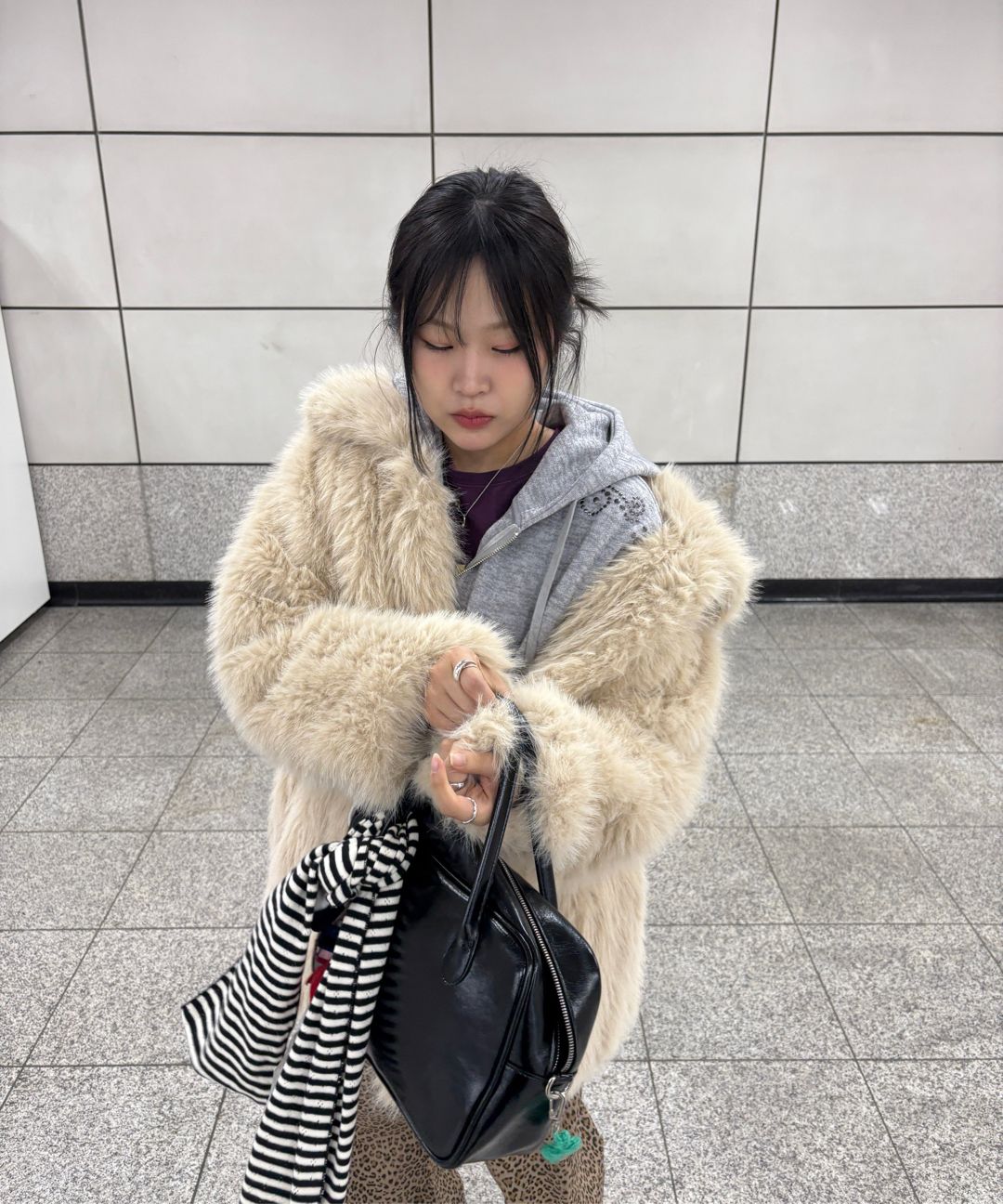 MUSINSA公式 | SETUPEXE LEOPARD LACE PANTS / BEIGE