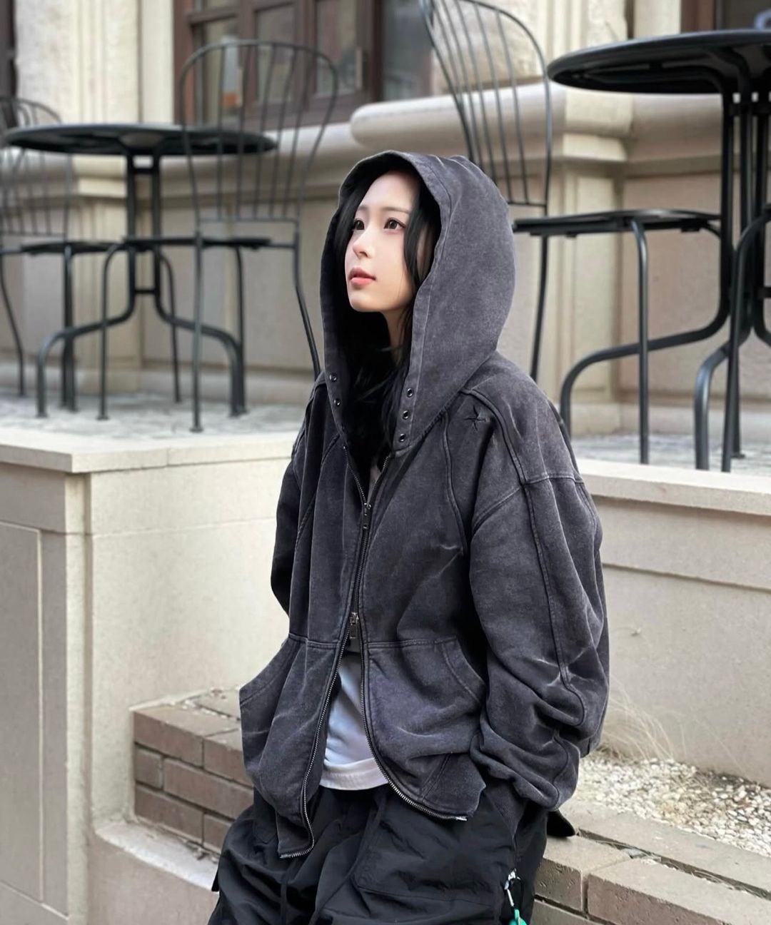 MUSINSA | MAISON MINED PINCH WASHED HOOD ZIP-UP (3COLOR)