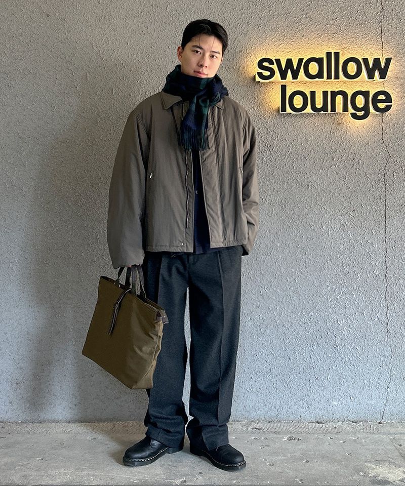 MUSINSA | ANOTHER OFFICE Santiago Mild Slacks (Black)