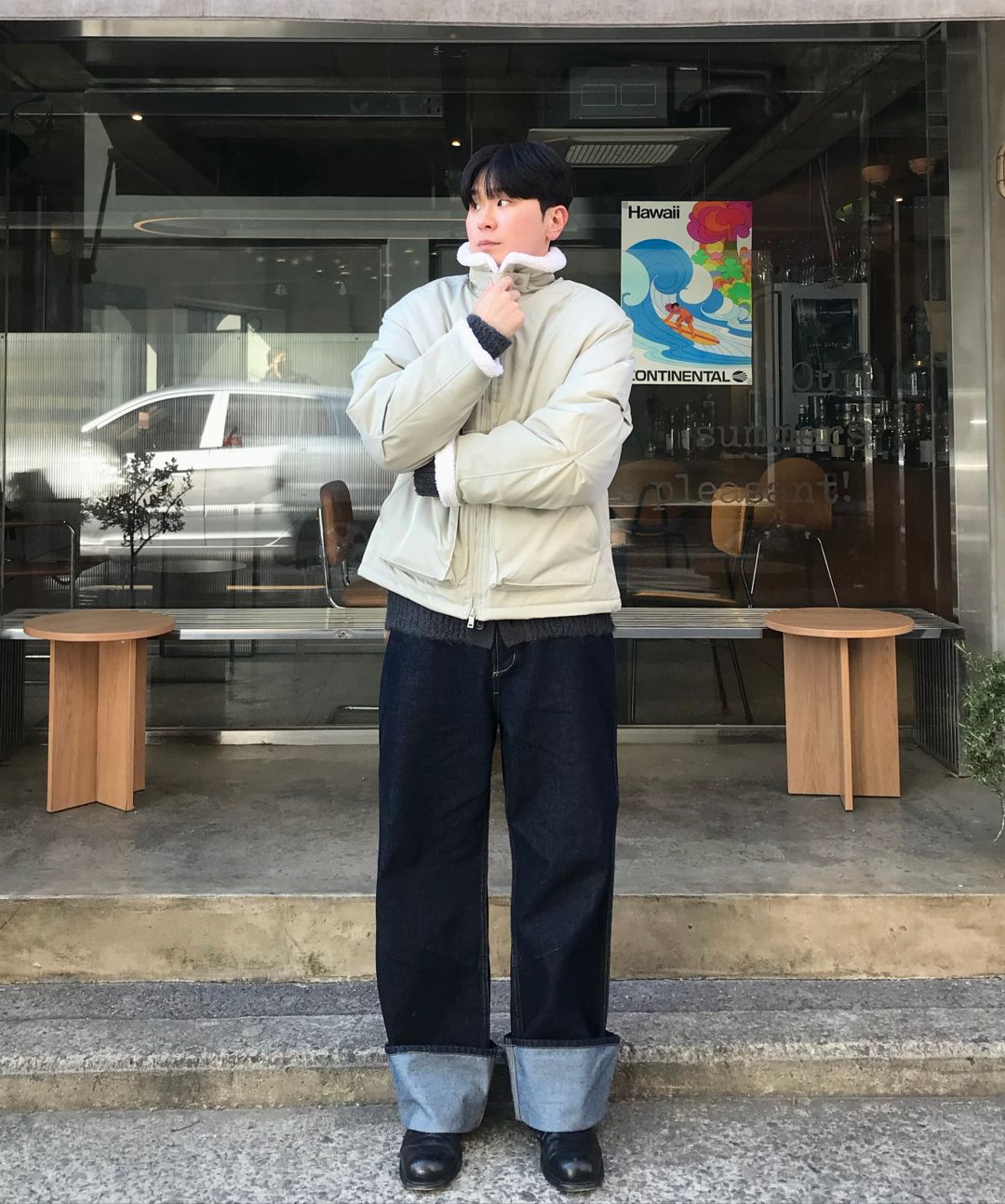 MUSINSA公式 | Codegraphy ヘビーボアフリースムートンジャケット_カーキ