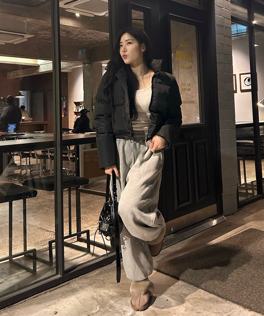 MUSINSA公式 | NICK&NICOLE NICOLE VOLUME PUFFER SHORT PADDING_CREAM