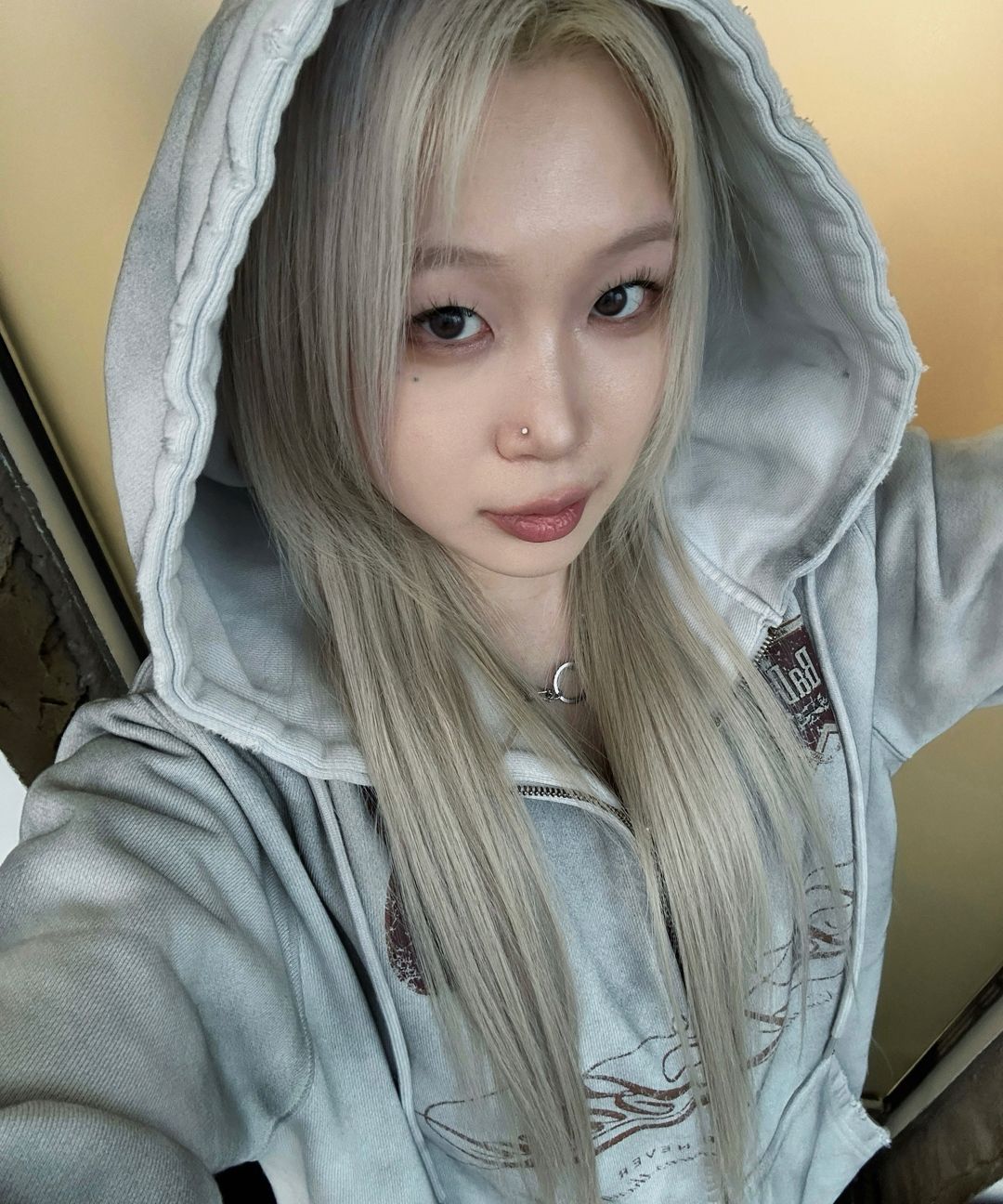 MUSINSA | BADBLOOD Royal Classic Distressed Hooded Zip-Up - White