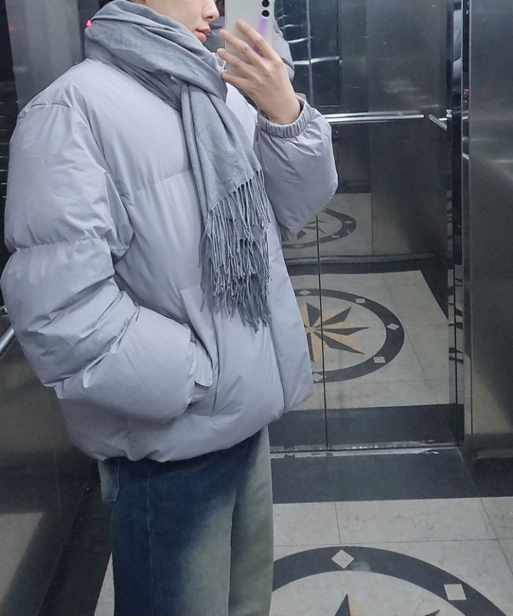 MUSINSA | MUSINSA STANDARD Daily Puffer Short Padding Jacket [Black]