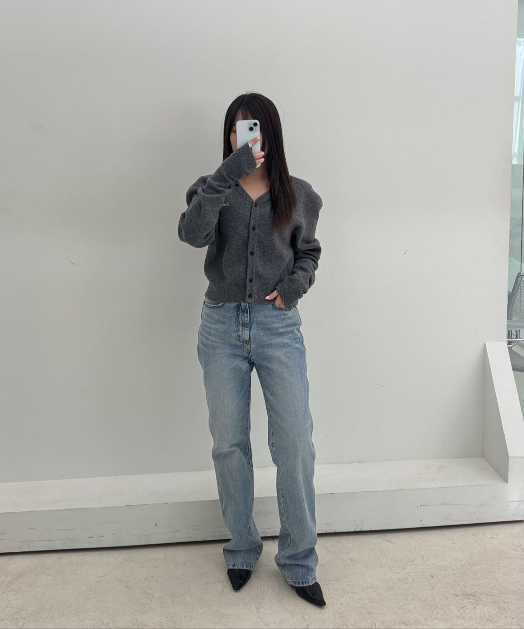 Refined Straight Denim Pants