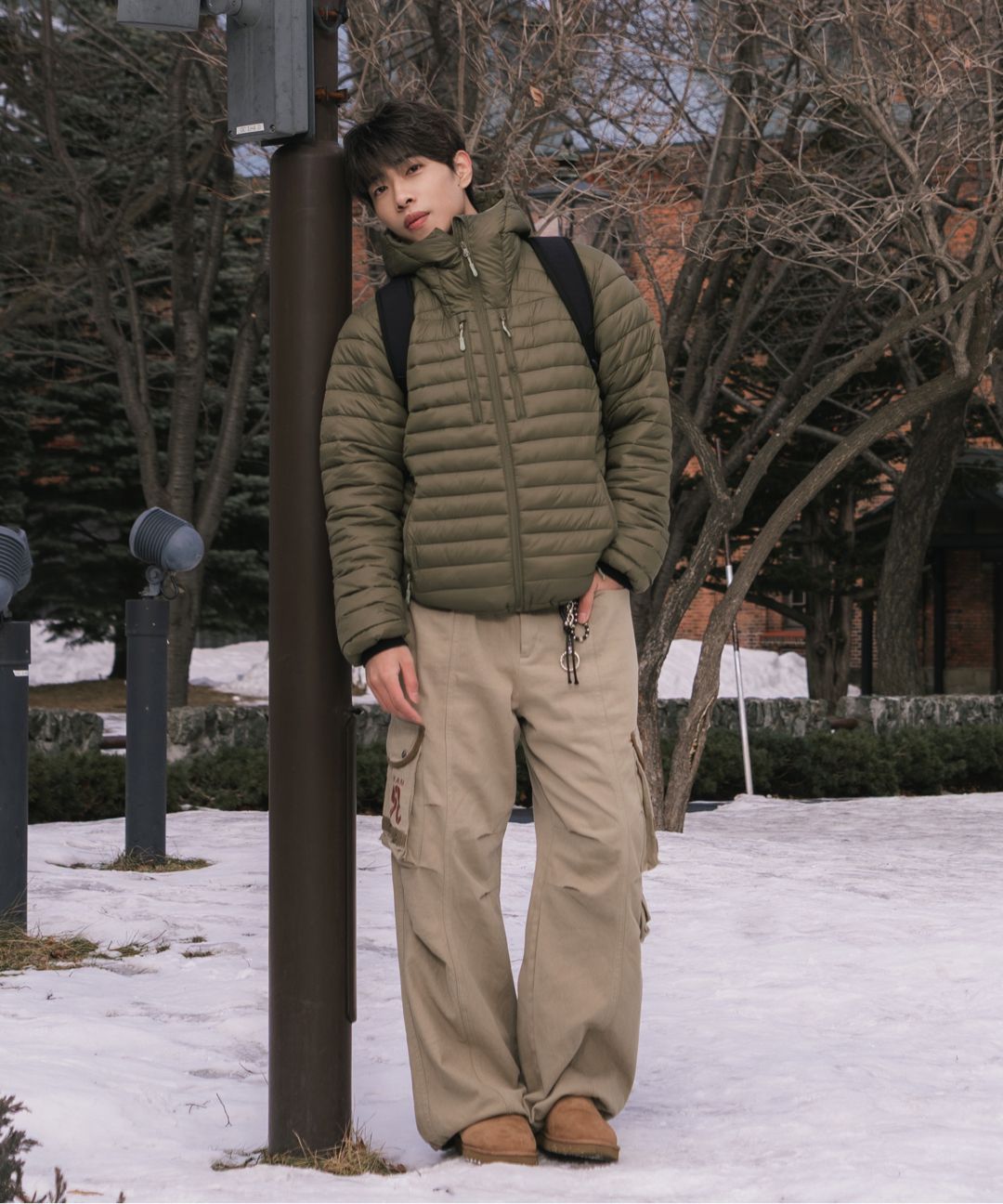 MUSINSA公式 | LEIRE エッセンシャルフードパーカーロイトダウン