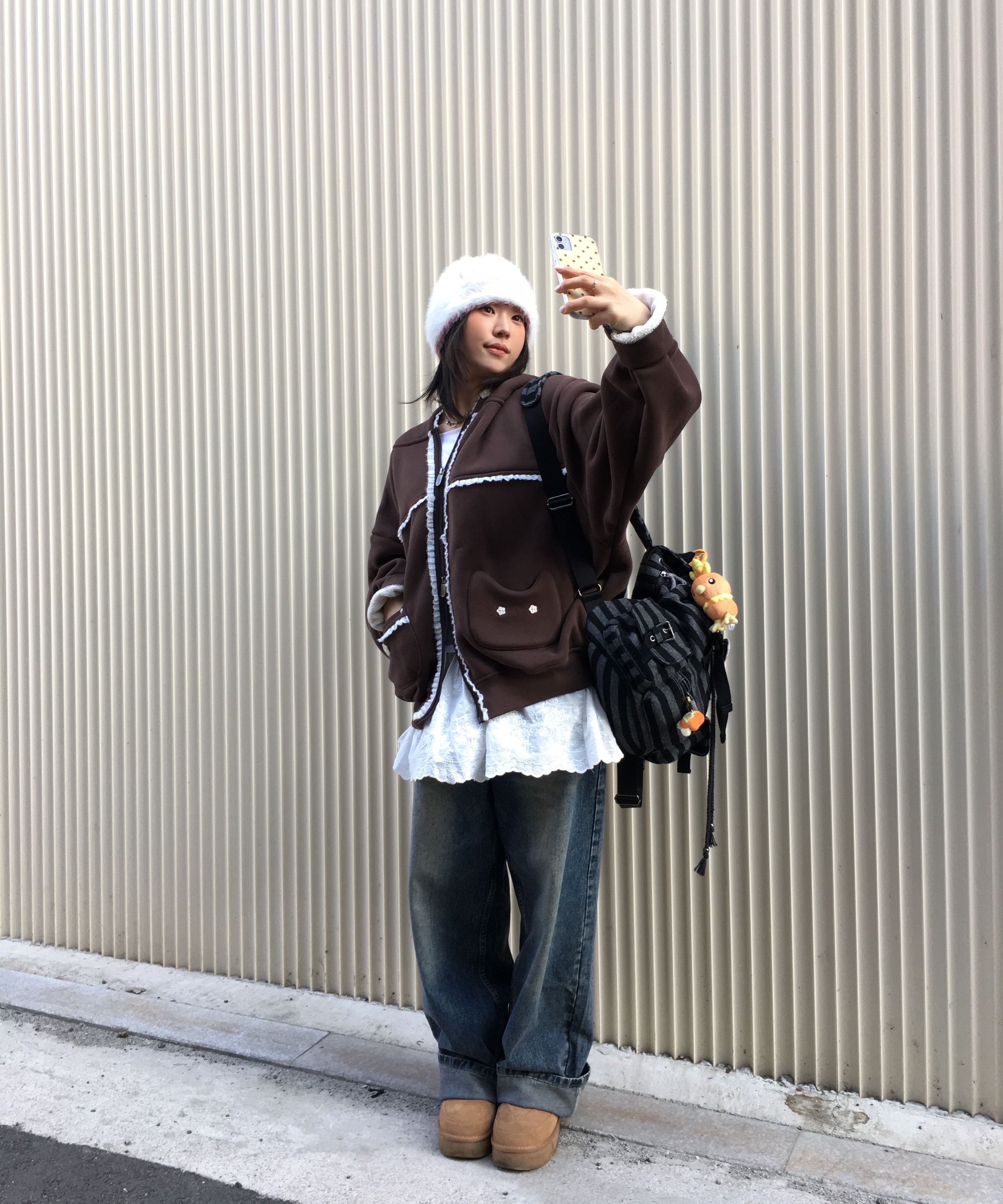 MUSINSA | RuNaKiHu WXJ023 Rie Neko Lace Amazing Fleece Hoodie Zip