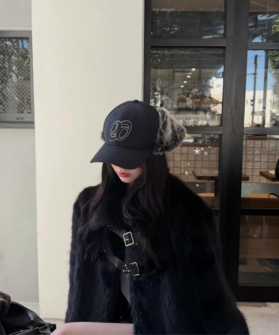 MUSINSA公式 | ILLIGO パピィショートファージャケットブラック