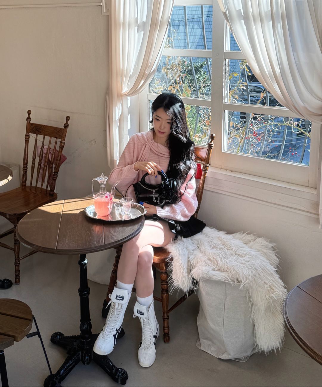 MUSINSA | KHAKIPOINT Cancan Skirt Pants (beige)