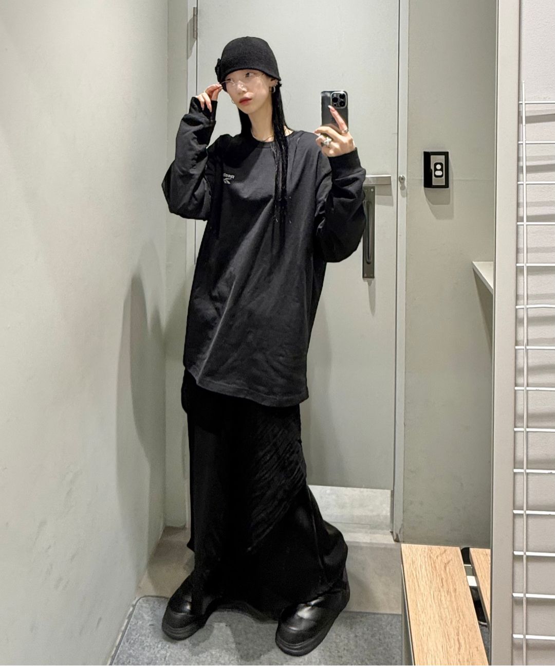 MUSINSA公式 | SETUPEXE PEARL CORSAGE BEANIE / BLACK