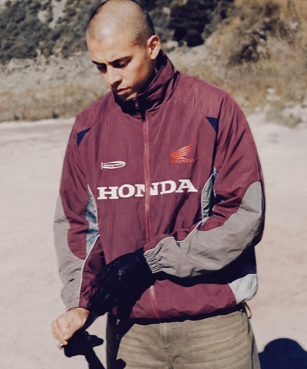 MUSINSA公式 | PHYPS MOTORCYCLE Track Zip Up Jacket Navy
