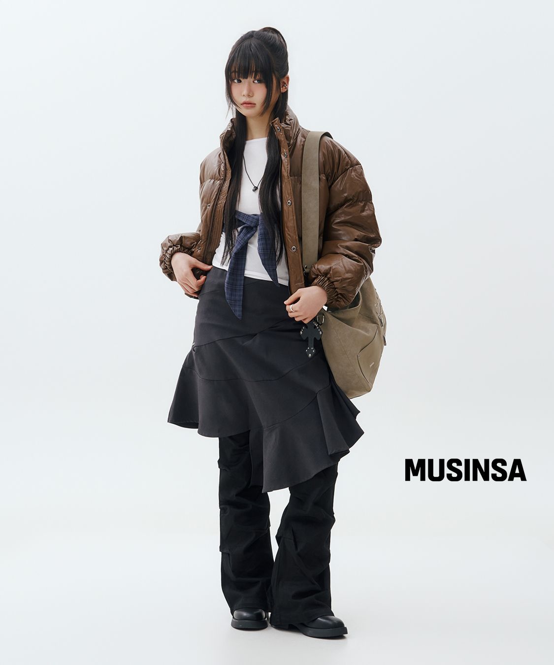 미세키서울(MISEKI SEOUL) Shirring bootscut pants BLACK - 사이즈