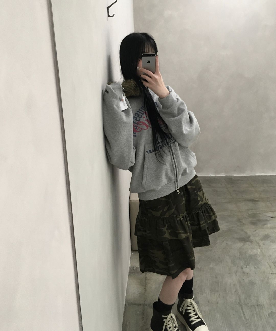 MUSINSA | GRAILZ [SOULPUSSSYCAT x GRAILZ] PARODY FUR ZIP HOODIE [GRAY]