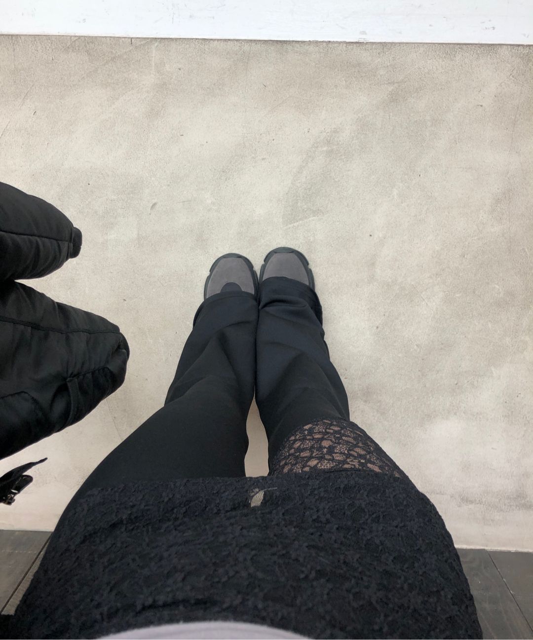 에트오소메(ETRE AU SOMMET) See Through Lace Lap Bootcut Pants