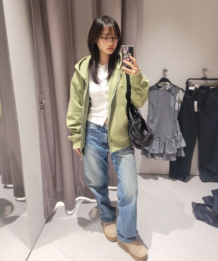 MUSINSA公式 | GLOWNY THE JANE JEANS (LIGHT BLUE)