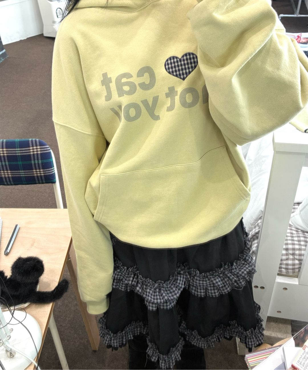 MUSINSA | ITZAVIBE I LOVE CAT NOT YOU CAT EAR HOODIE