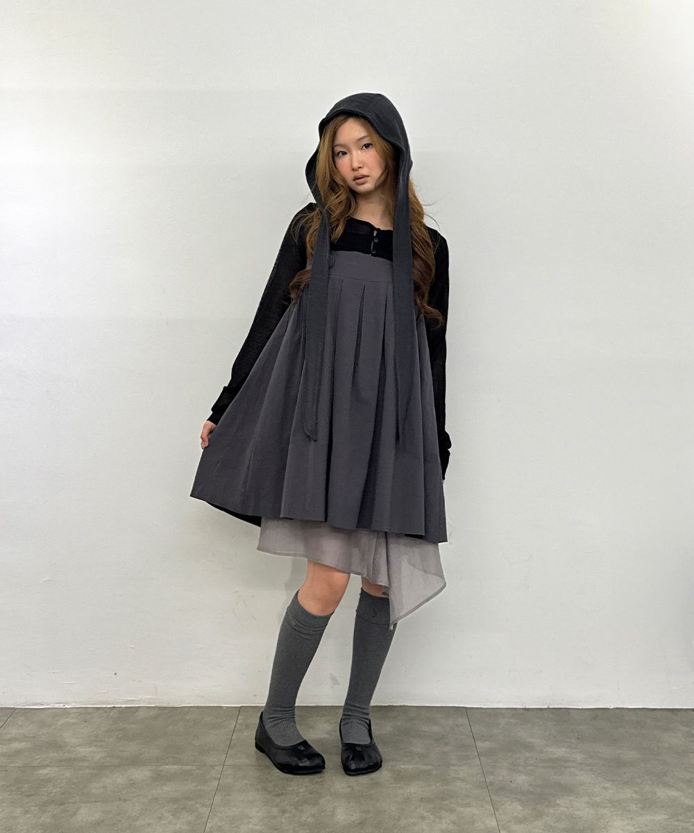 미세키서울(MISEKI SEOUL) Pleats button doll dress BLACK - 사이즈