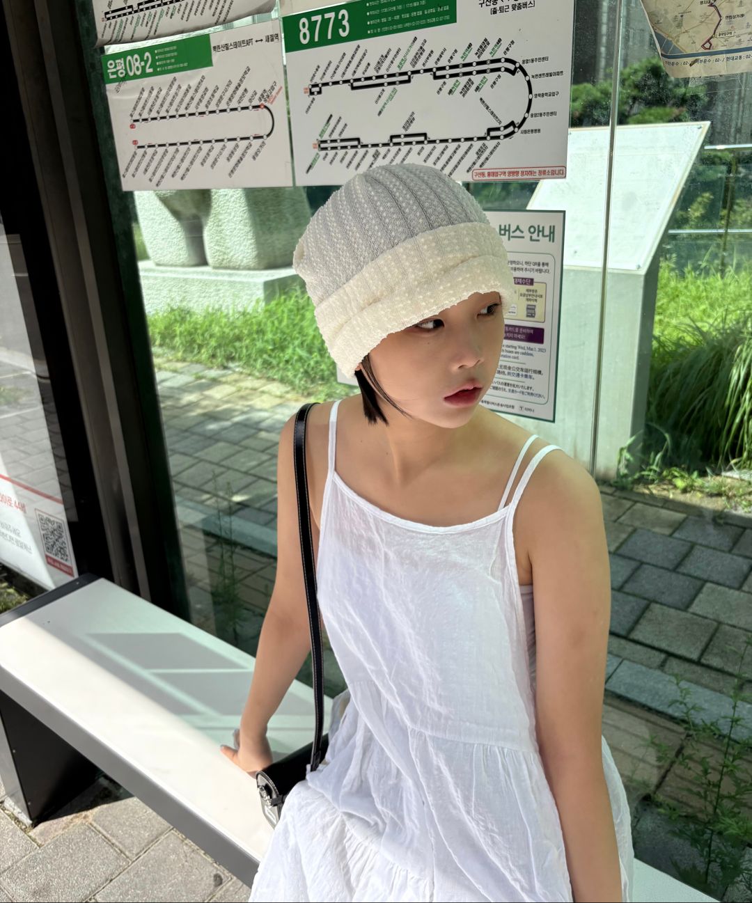 MUSINSA公式 | MILLO WOMEN シンボルレースビーニー[ブラック]