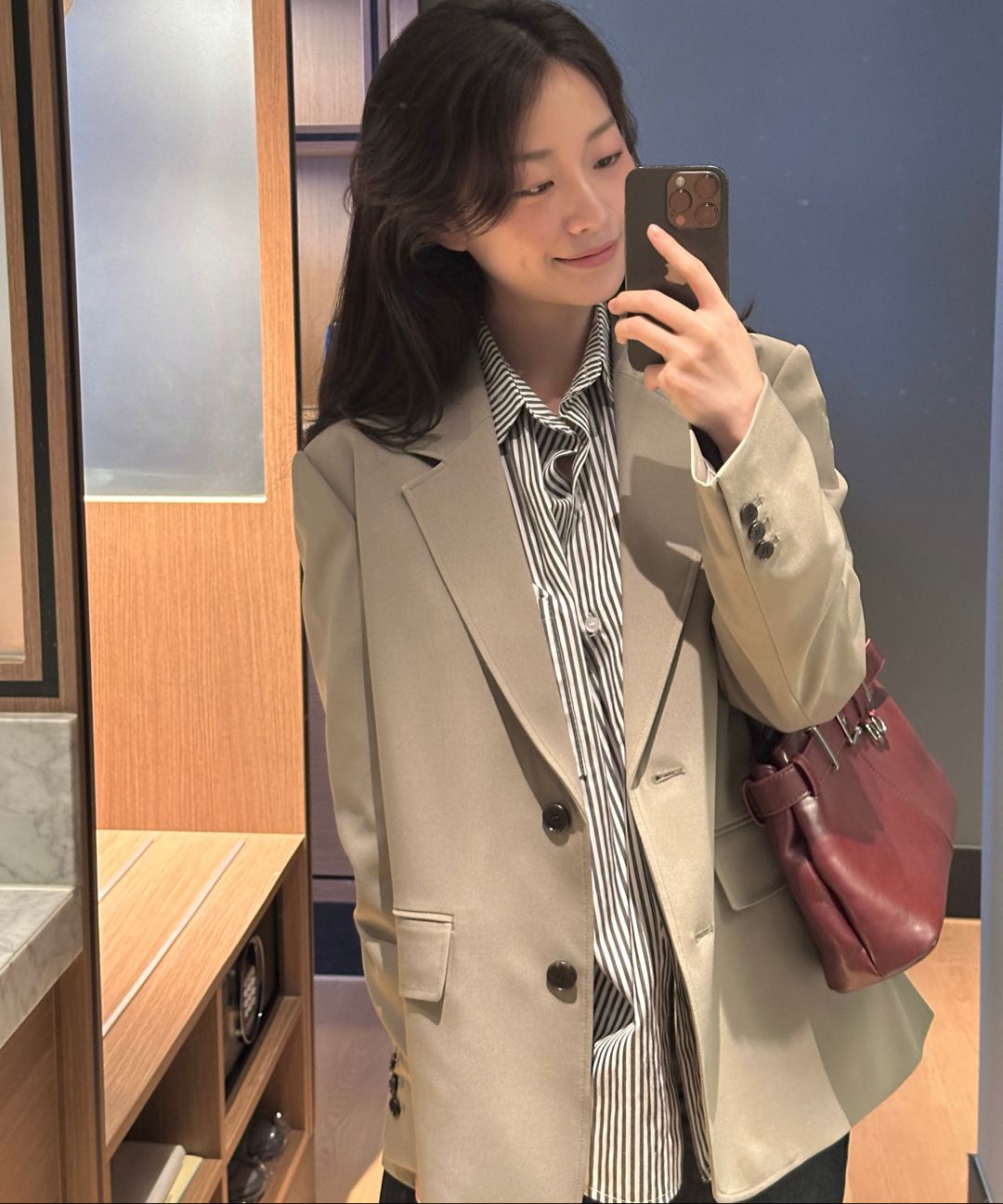 MUSINSA公式 | MINDBRIDGE WOMEN [W]オーバーサイズシングルツーボタン 