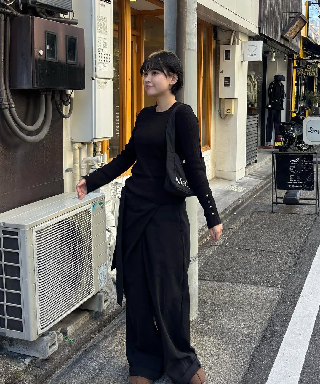 MUSINSA | FLAREUP Layered Wrap Trousers (FL-255_Black)