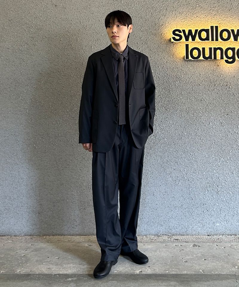 MUSINSA | ANOTHER OFFICE [SS] Santiago Slacks (Black)
