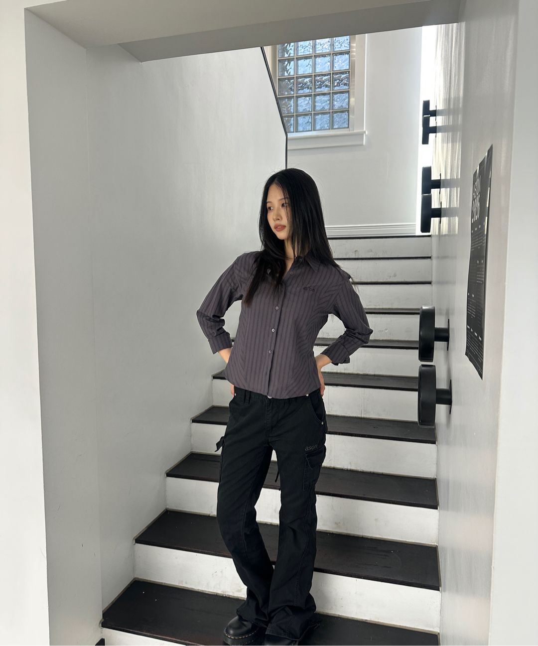 ASON MINUTES CARGO PANTS ブラック MUSINSA公式 | ASON MINUTES CARGO PANTS / BLACK