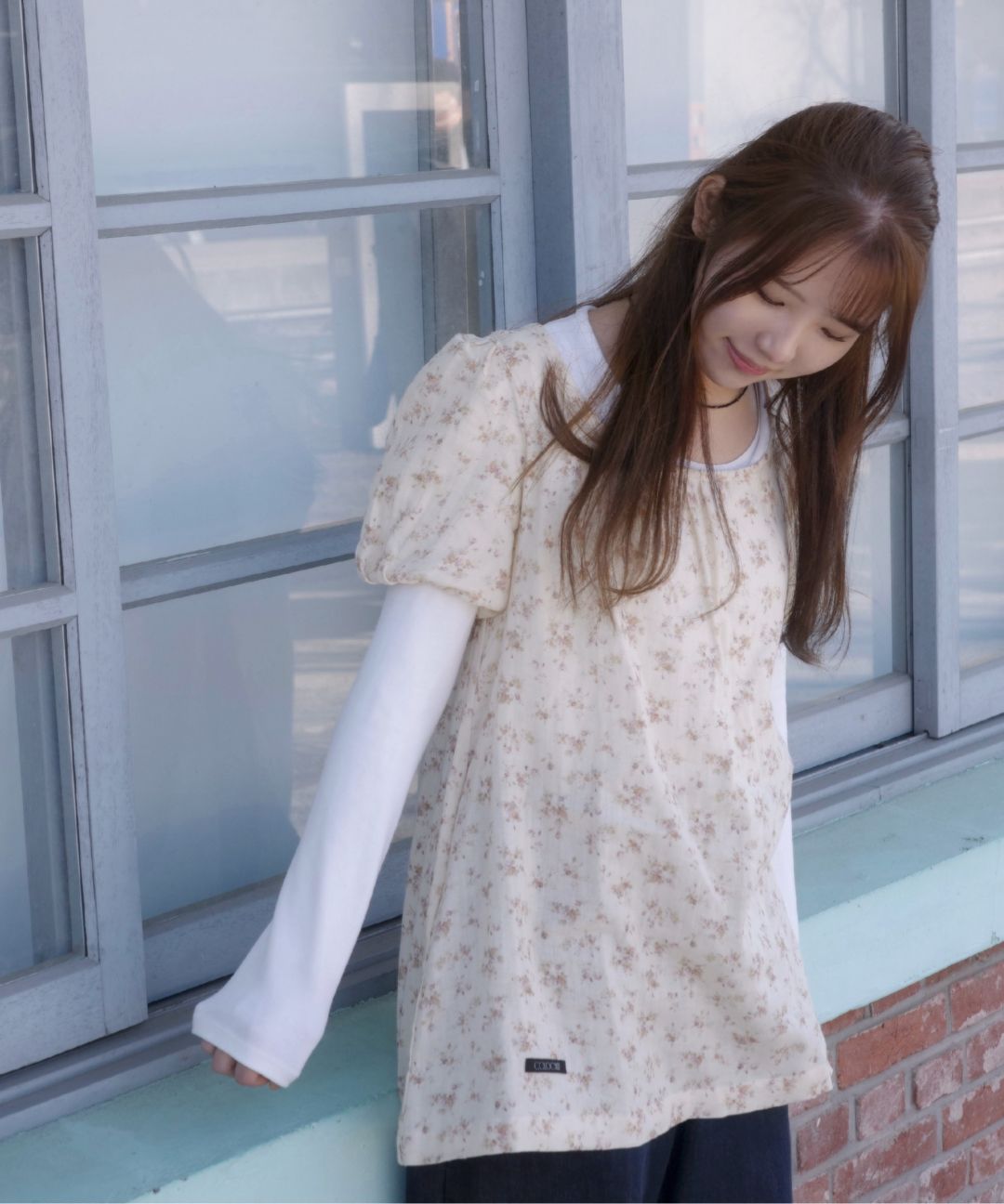 콜로신스(COLOCYNTH) Black Tie Blouse Vintage Flower - 사이즈