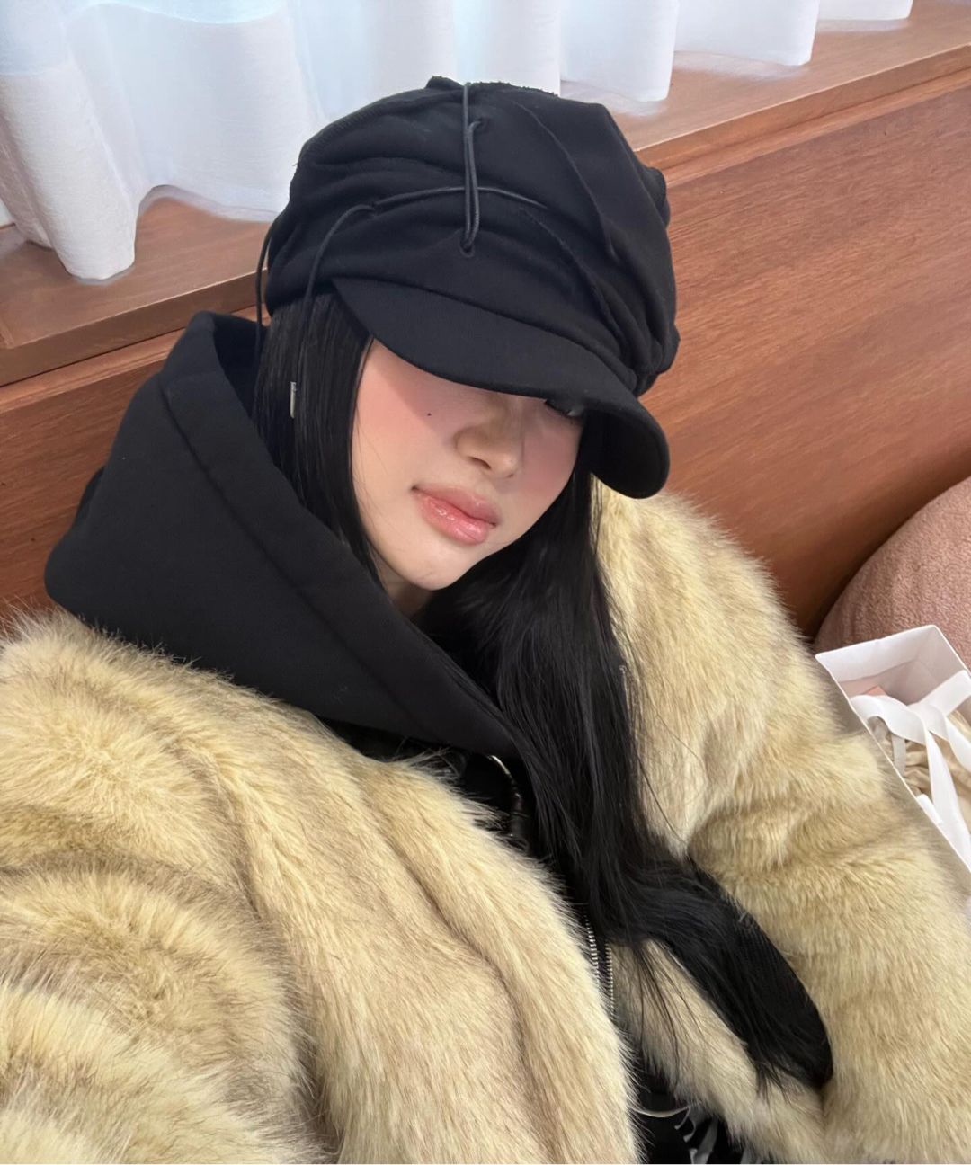 フレアアップ flare up Soi Draped Cap BLACK 플레어업(FLAREUP) Soi Draped Cap (FL-743_Charcoal) - 사이즈 & 후기