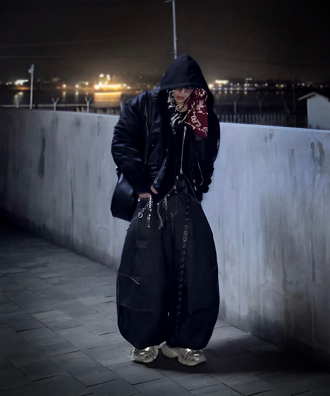MUSINSA公式 | RSSC DENIM STRAP CROP HOOD ZIPUP - MELANGE