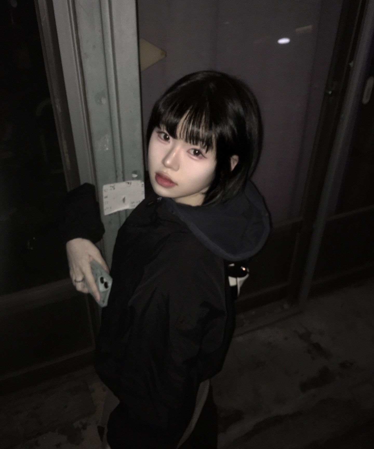 MUSINSA公式 | DAMISH ベルベットシンボル斜めジッパーウィンド 