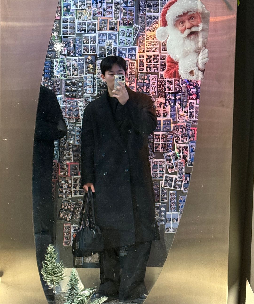 MUSINSA | COOR MTR Overfit Double Long Coat (Black)