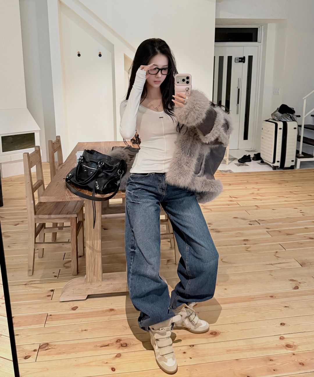 카키포인트(KHAKIPOINT) Record Straight Denim (blue) - 사이즈