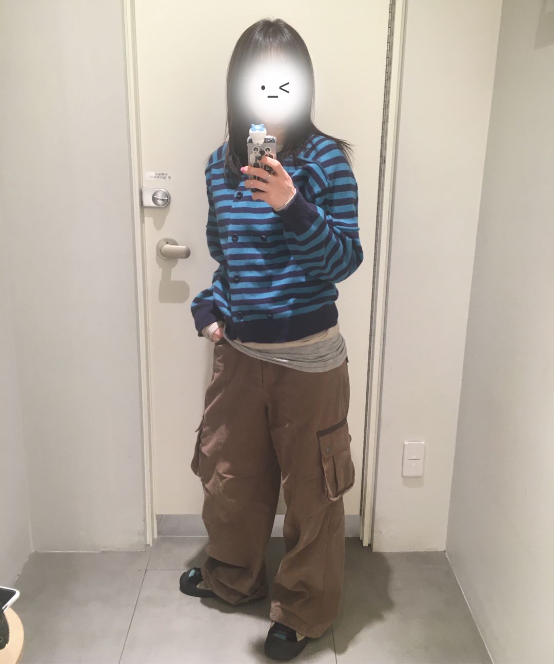 AAKAM Knee Pin-tuck Cargo Pants カーゴパンツ 210.jpg