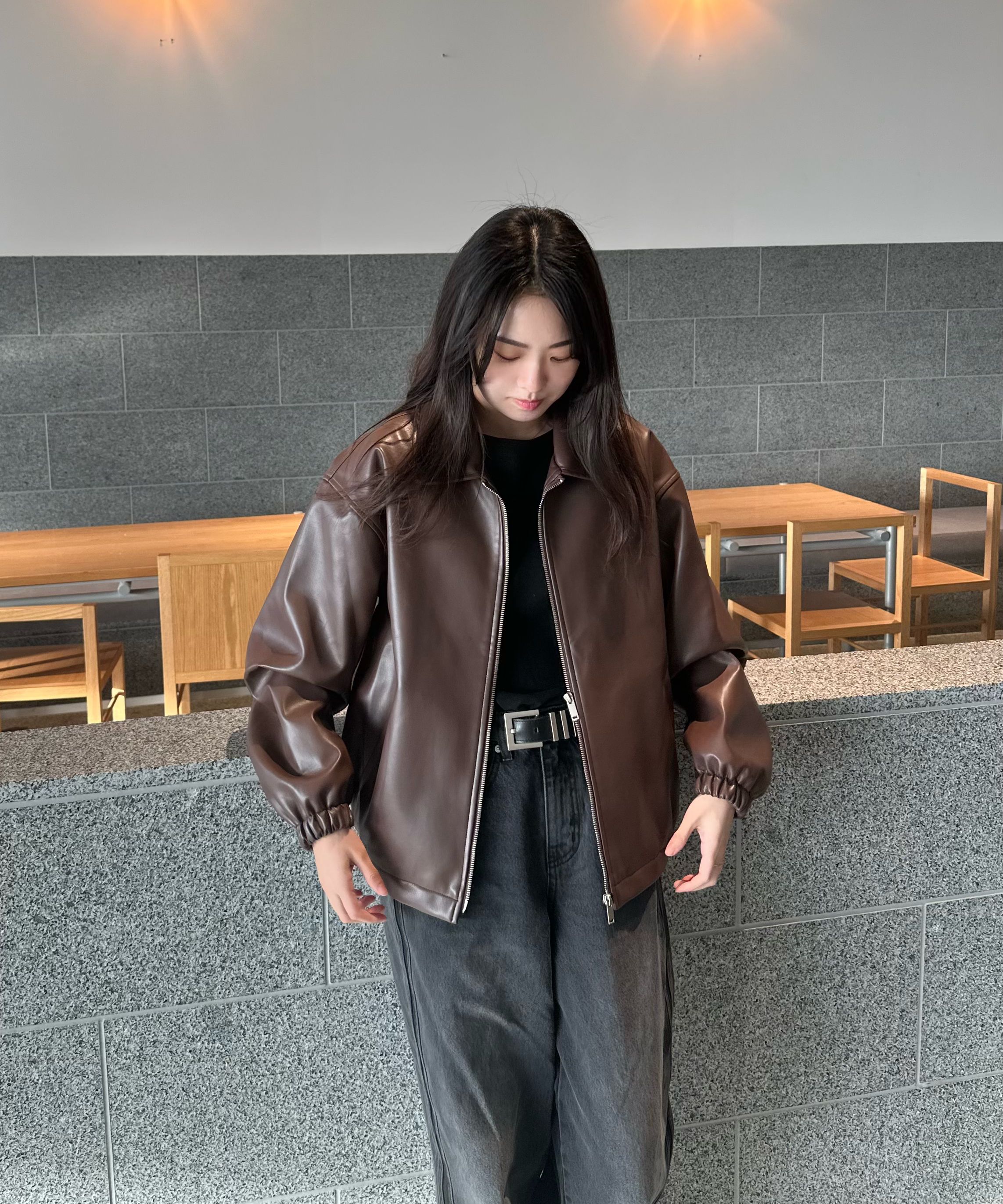 MUSINSA公式 | BLACK MOMENT シグニチャーシンセティックレザー